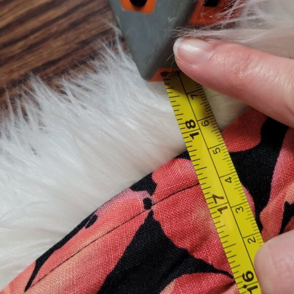 RW CO Strapless 100% Linen 100% Cotton A-Line Floral Sweetheart Neckline Sz 4 - Picture 13 of 16